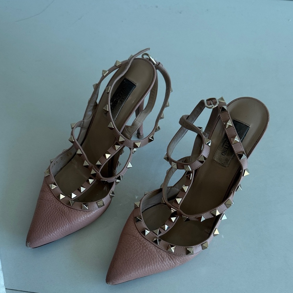 Valentino Pink Studded Heels